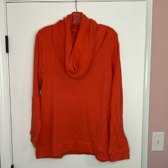 J Crew orange cowl neck top - Picture 2 of 7